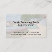 スイミングプールの名刺 名刺 (正面)