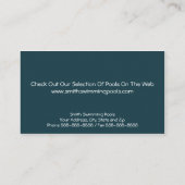 スイミングプールの名刺 名刺 (裏面)