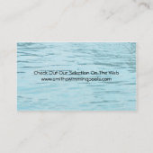 スイミングプールの名刺 名刺 (裏面)