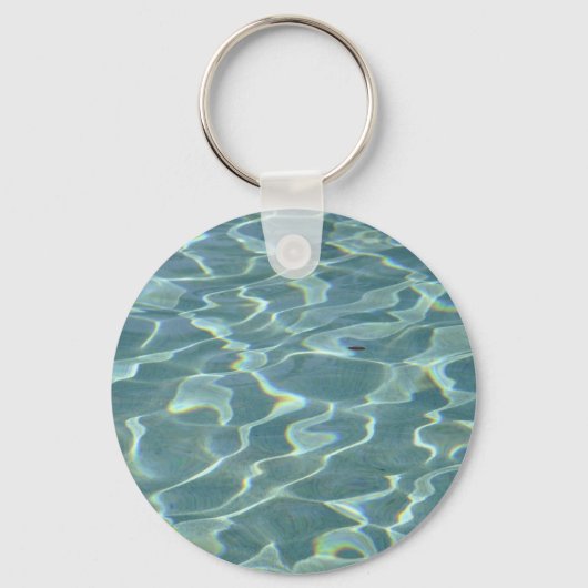 スイミングプールの水 キーホルダー (正面)