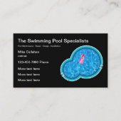 スイミングプールの請負業者およびサービス 名刺 (正面)