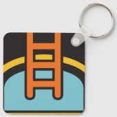 スイミングプールアイコン キーホルダー (裏面)