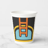 スイミングプールアイコン 紙コップ (正面)