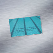 スイミングプールインストラクターサマースイムコーチ マグネット名刺 (インサイチュ)