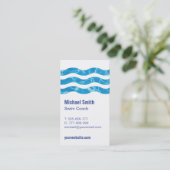 スイミングプールウェーブスイムコーチ名刺 名刺 (スタンド正面)