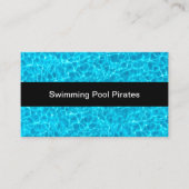 スイミングプールウォーターテーマ名刺 名刺 (正面)