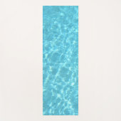 スイミングプールウォーターブルーグリーンカラーシーアクア ヨガマット (正面)