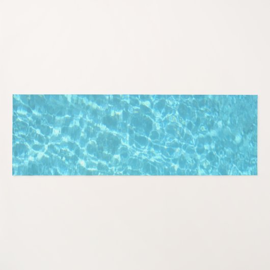 スイミングプールウォーターブルーグリーンカラーシーアクア ヨガマット (正面(横))