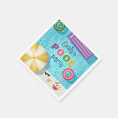 スイミングプールカラフルウォーターサマープールパーティー スタンダードカクテルナプキン (角)