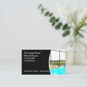 スイミングプールケージの再スクリーニング 名刺 (スタンド正面)