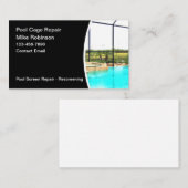 スイミングプールケージの再スクリーニング 名刺 (正面/裏面)