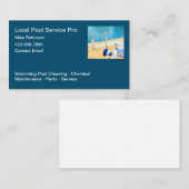 スイミングプールサービスモダンの名刺 名刺 (正面/裏面)