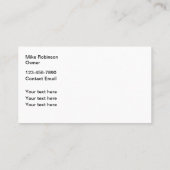 スイミングプールサービスユニークの名刺 名刺 (裏面)