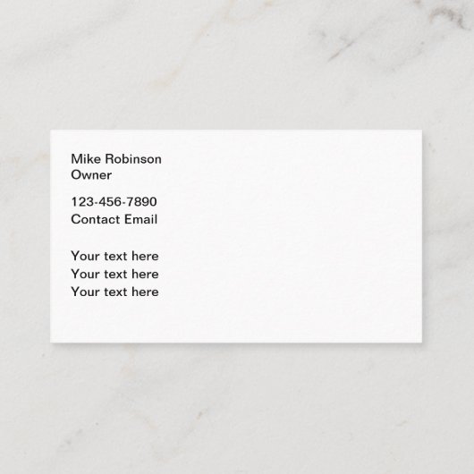 スイミングプールサービスユニークの名刺 名刺 (裏面)