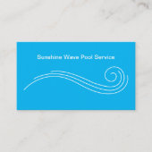 スイミングプールサービスユニークの名刺 名刺 (正面)