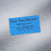 スイミングプールサービス用磁石 マグネット名刺 (インサイチュ)