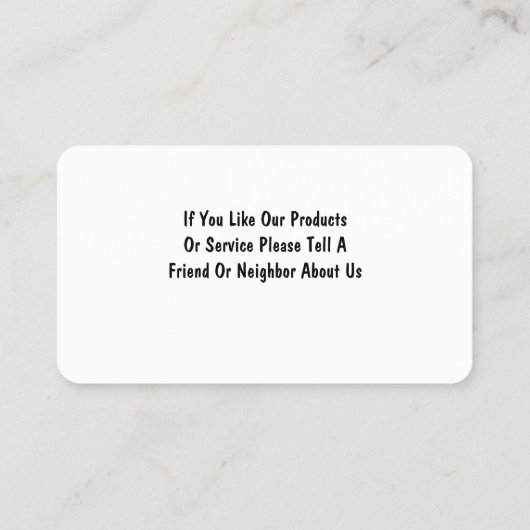 スイミングプールサービス 名刺 (裏面)