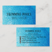 スイミングプールサービス 名刺 (正面/裏面)