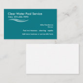 スイミングプールサービス 名刺 (正面/裏面)