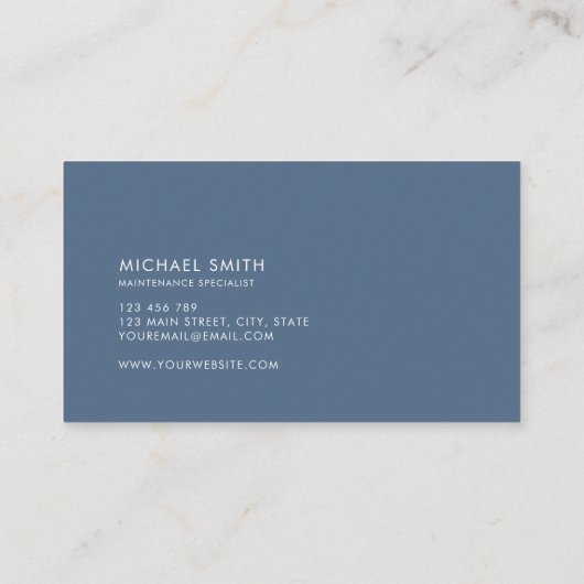 スイミングプールサービス 名刺 (裏面)