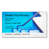 スイミングプールサーモダンビス マグネット名刺 (正面)
