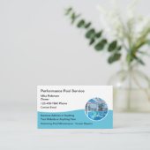 スイミングプールスクリーンの修復名刺 名刺 (スタンド正面)