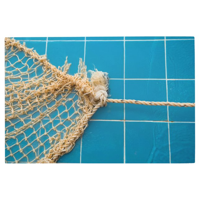 スイミングプールタイル メタルプリント (正面)