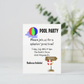 スイミングプールパーティー 招待状 (スタンド正面)