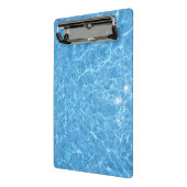 スイミングプールブルーウォーターアクアエレガントテンプレート ミニクリップボード (アングル2)