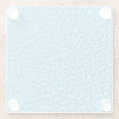 スイミングプールブルーウォーターリップル ガラスコースター (裏面)