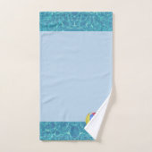 スイミングプールブルー水&ビーチボールバスタオル バスタオルセット (ハンドタオル)