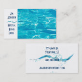 スイミングプールブルー 名刺 (正面/裏面)