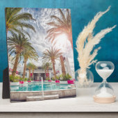 スイミングプールホテルプールサマーバケーションホリデイ フォトプラーク (側面)