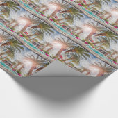 スイミングプールホテルプールサマーバケーションホリデイ ラッピングペーパー (角)