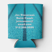 スイミングプール会社またはスイムインストラクターカスタム 缶クーラー (正面)