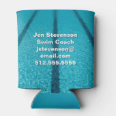 スイミングプール会社またはスイムインストラクターカスタム 缶クーラー (裏面)