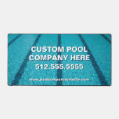 スイミングプール会社カスタムマーケティング デスクマット (正面)
