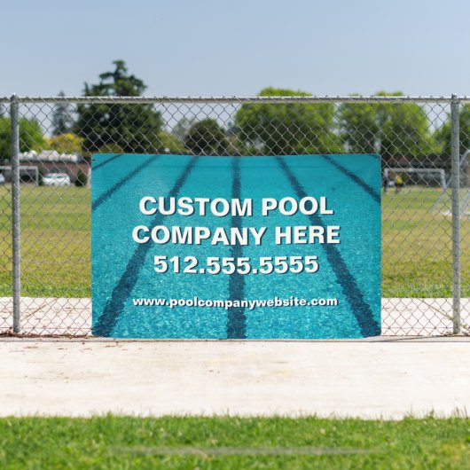 スイミングプール会社カスタムマーケティング 横断幕 (インサイチュ)