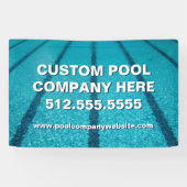 スイミングプール会社カスタムマーケティング 横断幕 (横)