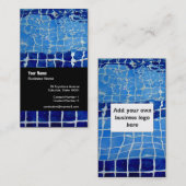 スイミングプール会社テンプレート名刺 名刺 (正面/裏面)