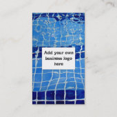 スイミングプール会社テンプレート名刺 名刺 (裏面)