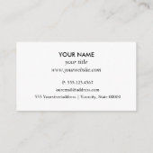 スイミングプール保守修理プロフェッショナル 名刺 (裏面)