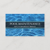 スイミングプール写真 – 名刺 (正面)