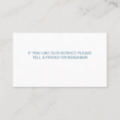 スイミングプール名刺 名刺 (裏面)