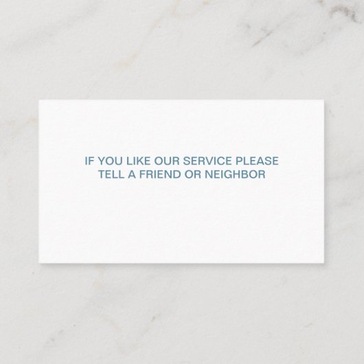 スイミングプール名刺 名刺 (裏面)