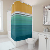 スイミングプール抽象芸術 シャワーカーテン (インサイチュ)