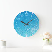 スイミングプール水 ラージ壁時計 (ホーム)
