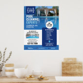 スイミングプール清掃サービス ポスター (キッチン)