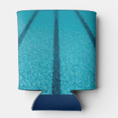 スイミングプール清掃会社ブルーカッコいいスイム 缶クーラー (裏面)