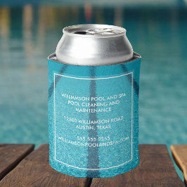 スイミングプール清掃会社ブルーカッコいいスイム 缶クーラー